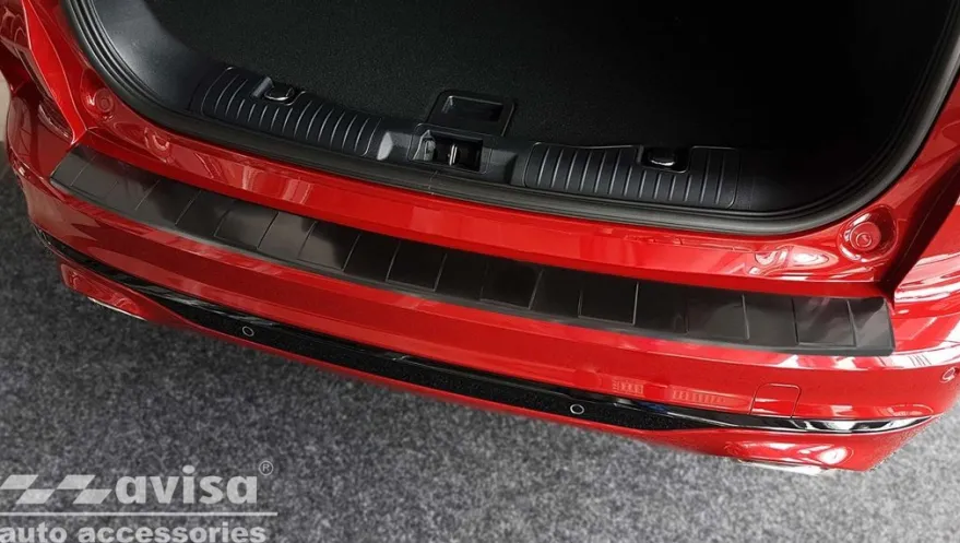 Lastskydd Rostfri Borstad Metall Svart Ford Kuga III 2019->
