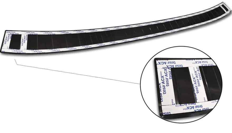 Lastskydd Rostfri Borstad Metall Svart Ford Transit Connect II 2014-2022