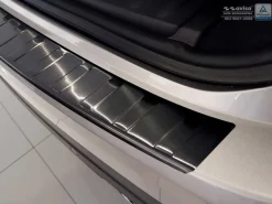 Lastskydd Rostfri Borstad Metall Svart Jaguar F-Pace 5-Dörrars 2016->