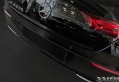 Lastskydd Rostfri Borstad Metall Svart Mercedes CLA II Shooting Brake X118 2019-2025