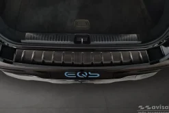 Lastskydd Rostfri Borstad Metall Svart Mercedes EQS SUV X296 2022->