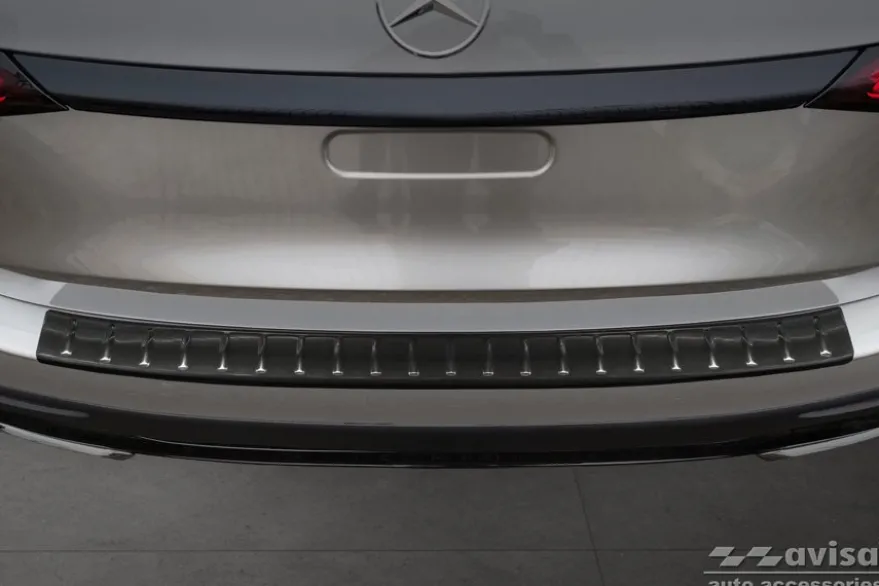Lastskydd Rostfri Borstad Metall Svart Mercedes GLC II X254 2022->