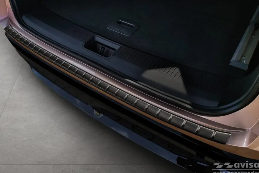 Lastskydd Rostfri Borstad Metall Svart Nissan Ariya 2022->