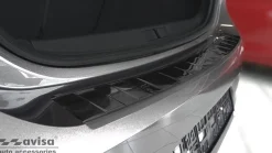 Lastskydd Rostfri Borstad Metall Svart Opel Corsa F Hatchback 2019->
