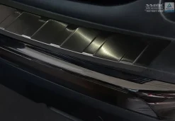 Lastskydd Rostfri Borstad Metall Svart Peugeot 3008 II 2016->