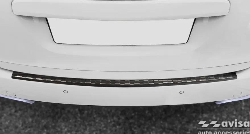 Lastskydd Rostfri Borstad Metall Svart Porsche Cayenne 2010-2014