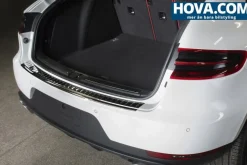Lastskydd Rostfri Borstad Metall Svart Porsche Macan 4.2014->