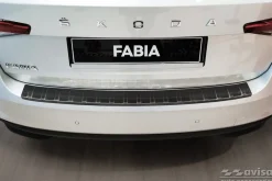 Lastskydd Rostfri Borstad Metall Svart Skoda Fabia IV Hatchback 2021-><noscript><img width=