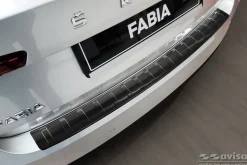 Lastskydd Rostfri Borstad Metall Svart Skoda Fabia IV Hatchback 2021-><noscript><img width=