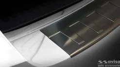Lastskydd Rostfri Borstad Metall Svart Skoda Octavia III RS Kombi 2013-2019