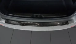 Lastskydd Rostfri Borstad Metall Svart Skoda SUPERB Kombi 2013-2015