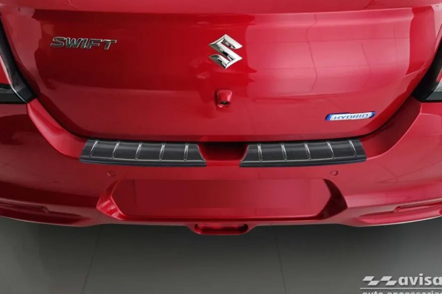 Lastskydd Rostfri Borstad Metall Svart Suzuki Swift VII 2024->