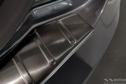 Lastskydd Rostfri Borstad Metall Svart Tesla Model S 2012->