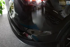 Lastskydd Rostfri Borstad Metall Svart Toyota RAV4 IV 02.2016-12.2019