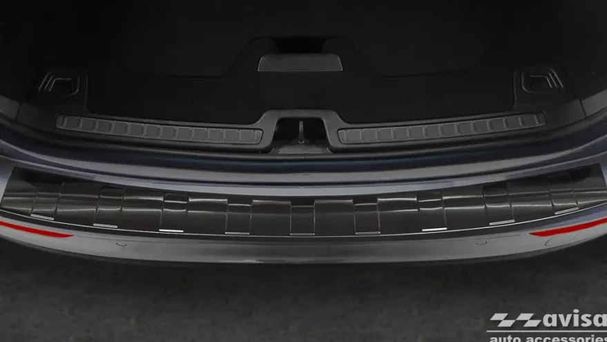 Lastskydd Rostfri Borstad Metall Svart Volvo V60 II 2018->