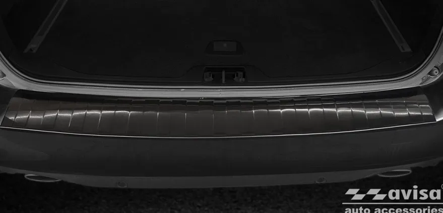 Lastskydd Rostfri Borstad Metall Svart Volvo V70 III 2014-2016