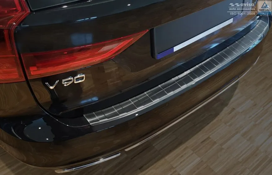 Lastskydd Rostfri Borstad Metall Svart Volvo V90/V90CC 2016->