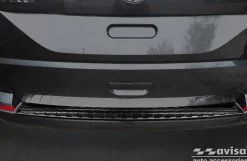 Lastskydd Rostfri Borstad Metall Svart VW Multivan, Caravelle T6 2015-><noscript><img width=