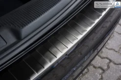 Lastskydd Rostfri Borstad Metall Svart VW Sharan II 9.2010-><noscript><img width=