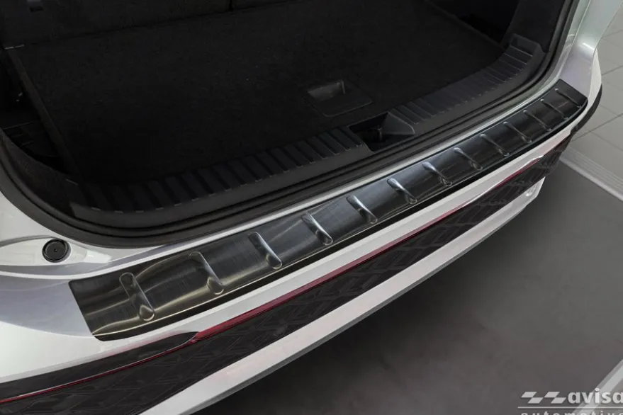 Lastskydd Rostfri Borstad Metall Svart VW Tayron II 2025->