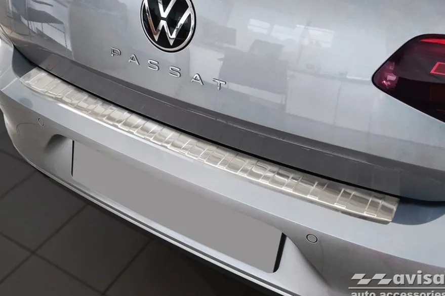 Lastskydd Rostfri Borstad Metall Vw Passat B8 Sedan 2014-2023