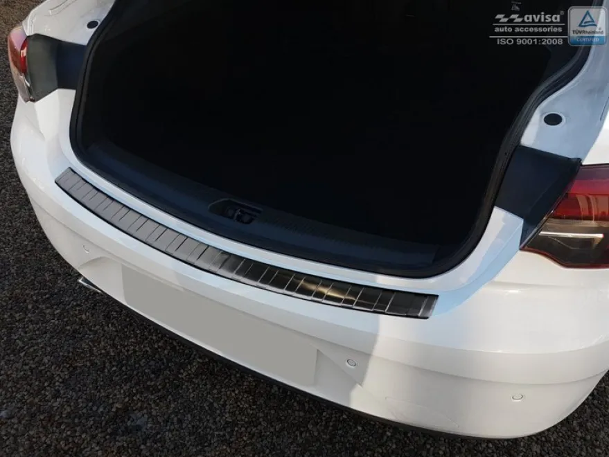 Lastskydd Rostfri Borstad Svart Metall Opel Insignia B Grand Sport Liftback 2017->