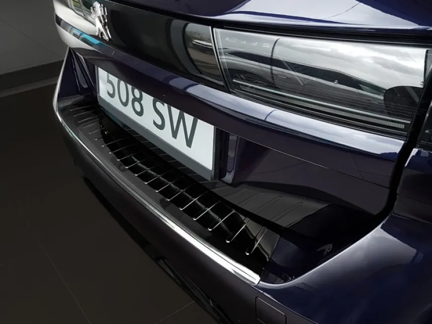 Lastskydd Rostfri Borstad Svart Metall Peugeot 508 II Sw 2018->
