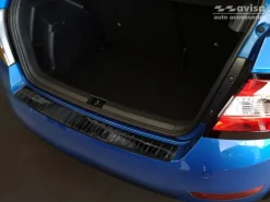 Lastskydd Rostfri Borstad Svart Metall Skoda Fabia III Hatchback 2018->