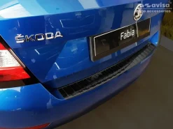 Lastskydd Rostfri Borstad Svart Metall Skoda Fabia III Hatchback 2018->