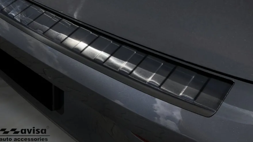 Lastskydd Rostfri Borstad Svart Metall Volkswagen Golf VII 2019->