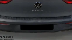 Lastskydd Rostfri Borstad Svart Metall Volkswagen Golf VII 2019->