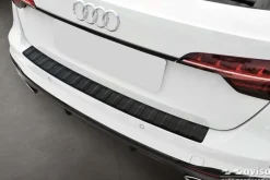 Lastskydd Rostfri Matt Svart Metall Audi A4 B9 Avant / Allroad 2015-><noscript><img width=