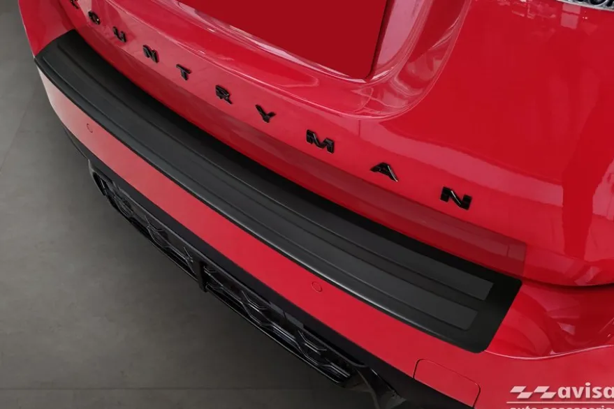Lastskydd Rostfri Matt svart Metall Mini Countryman II F60 2020-2023