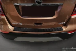 Lastskydd Rostfri Matt Svart Metall Opel Mokka X 2016-><noscript><img width=