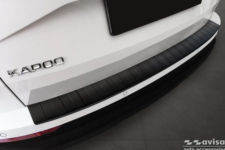 Lastskydd Rostfri Matt Svart Metall Skoda Karoq 2022->