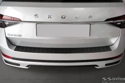Lastskydd Rostfri Matt Svart Metall Skoda Superb III Kombi / Scout 2015-2024