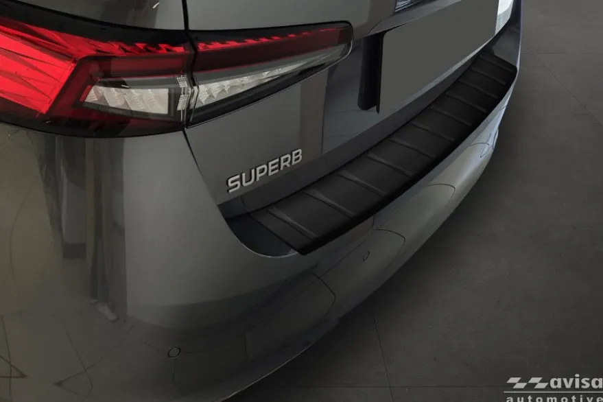 Lastskydd Rostfri Matt Svart Metall Skoda Superb IV Liftback 2023->