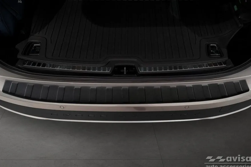 Lastskydd Rostfri Matt Svart Metall Volvo V90 2016->