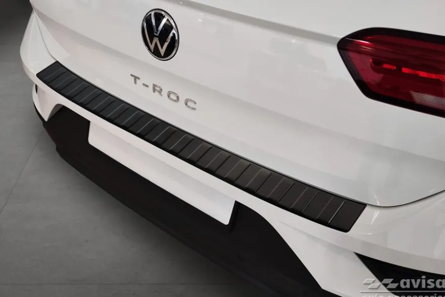 Lastskydd Rostfri Matt Svart Metall VW T-ROC 2017->