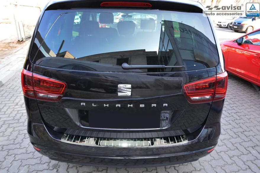 Lastskydd Rostfri Metall Krom-Look Seat Alhambra II 10.2010->