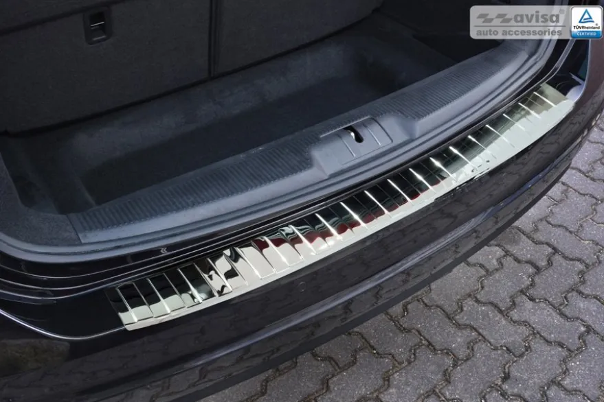 Lastskydd Rostfri Metall Krom-Look VW Sharan II 9.2010->