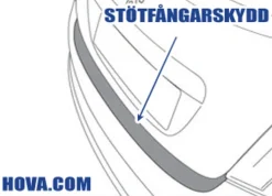 Lastskydd Svart Toyota Prius Plus 7-Säten 06.2012-01.2015