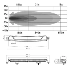 LJUSRAMP OZZ XB1 P20” Svart