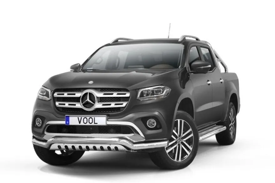 Lowbar EU frontbåge med hasplåt - Mercedes X-Klass 470 2018->