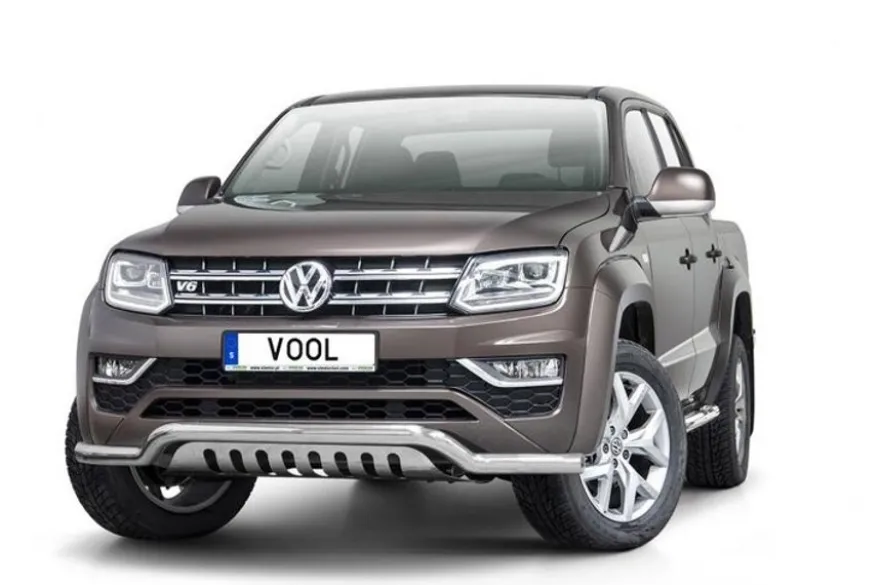 Lowbar EU frontbåge med hasplåt - VW Amarok Facelift 2017->
