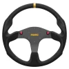 Momo Ratt Racing Modell 80 Evo Svart 350mm Mocka