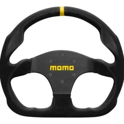 Momo Ratt Racing Modell 30 Svart 321mm Mocka