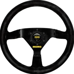 Momo Ratt Racing Modell 69 Svart 350mm Mocka
