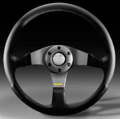 Momo Ratt Tuning Tuner Svart/Antracit 320mm Läder