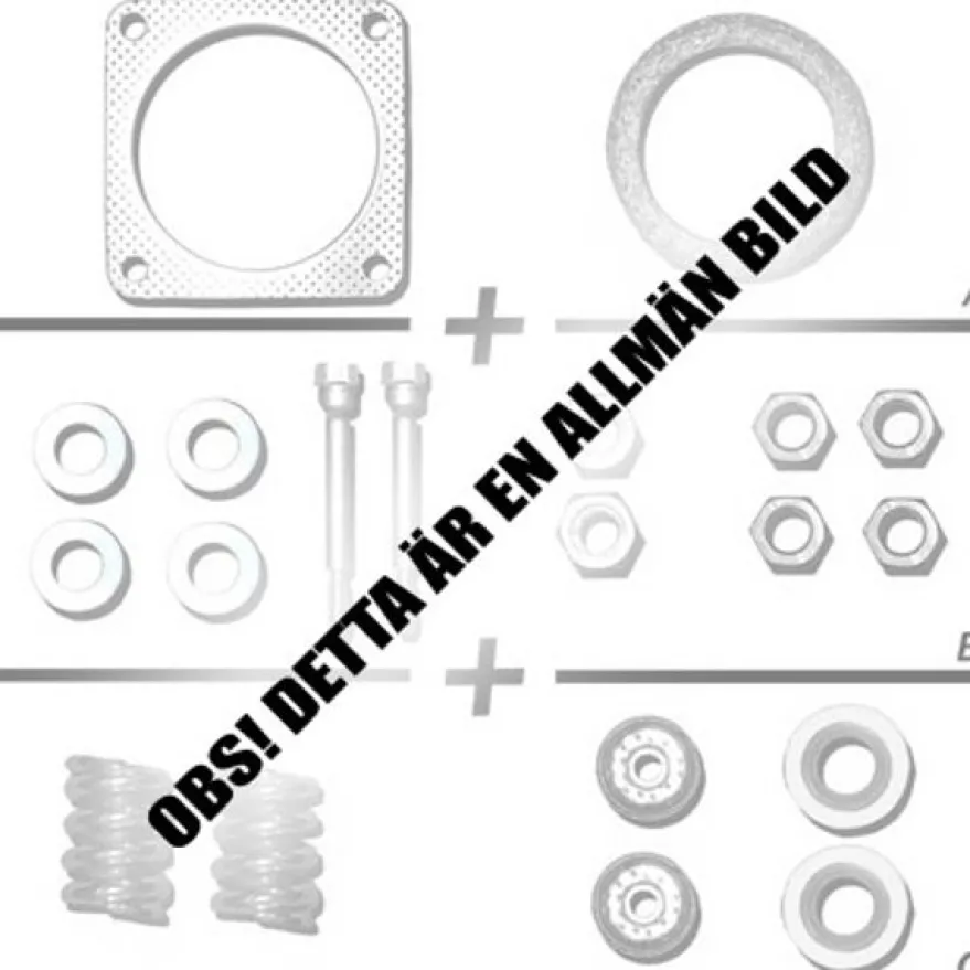 Monteringssats till Partikelfilter BM11032 Audi A4 (B7) 1.9, 2.0, A6 (C6/4F) 2.0